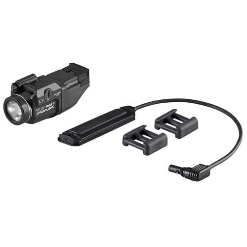 Streamlight 69440 TLR RM 1 with Remote Pressure Switch White 500 Lumens CR123A Lithium Battery Black Aluminum Streamlight 69440 TLR RM 1 with Remote Pressure Switch White 500 Lumens CR123A Lithium Battery Black Aluminum