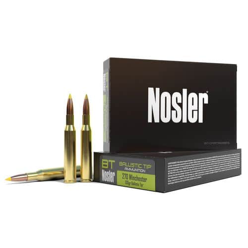 Nosler 40062 Ballistic Tip Hunting 270 Win 130 gr Ballistic Tip 20 Bx/ 10 Cs Nosler 40062 Ballistic Tip Hunting 270 Win 130 gr Ballistic Tip 20 Bx/ 10 Cs