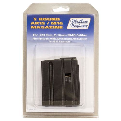 Windham Weaponry PK5RD AR-15 223 Rem,5.56 NATO 5rd Black Detachable Clam Pack Windham Weaponry PK5RD AR-15 223 Rem,5.56 NATO 5rd Black Detachable Clam Pack