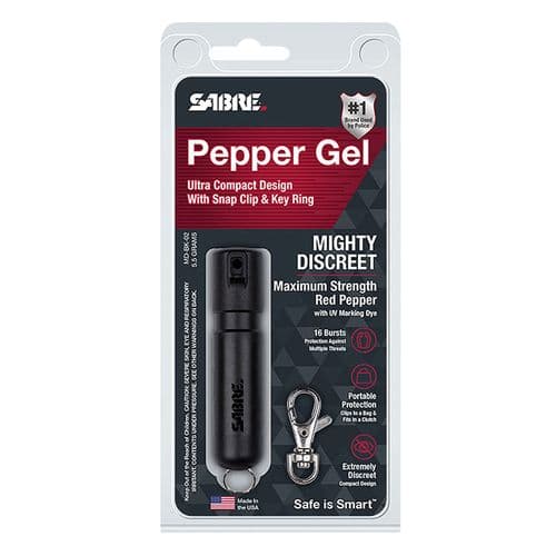 Sabre MDBK02 Mighty Discreet  Mini Pepper Spray Black Sabre MDBK02 Mighty Discreet  Mini Pepper Spray Black