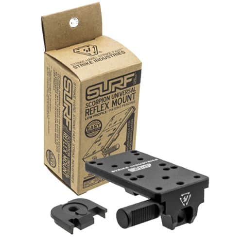 Strike GSURF Scorpion Universal Optic Mount for Glock 17-39 Gen1-4 Low Profile Black Strike GSURF Scorpion Universal Optic Mount for Glock 17-39 Gen1-4 Low Profile Black
