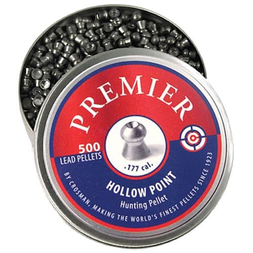 Crosman LHP77 Premier Hunting .177 Pellet Lead Hollow Point 500 Crosman LHP77 Premier Hunting .177 Pellet Lead Hollow Point 500