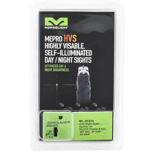 MEPRO USA LLC ML40224F.S Y HVS Front Sight Glock 17,17L,19,22,23,24,25,31,32,33,34,35,36,37,38,39 Fixed Yellow Black MEPRO USA LLC ML40224F.S Y HVS Front Sight Glock 17,17L,19,22,23,24,25,31,32,33,34,35,36,37,38,39 Fixed Yellow Black