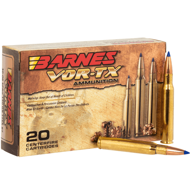 Barnes Bullets 21531 VOR-TX Rifle 30-06 Springfield 150 gr Tipped TSX Boat Tail Hunting Ammo Barnes Bullets 21531 VOR-TX Rifle 30-06 Springfield 150 gr Tipped TSX Boat Tail Hunting Ammo