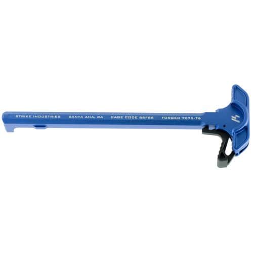 Strike ARCHELBLU Extended Latch Charging Handle AR-15 Blue Anodized Aluminum Strike ARCHELBLU Extended Latch Charging Handle AR-15 Blue Anodized Aluminum