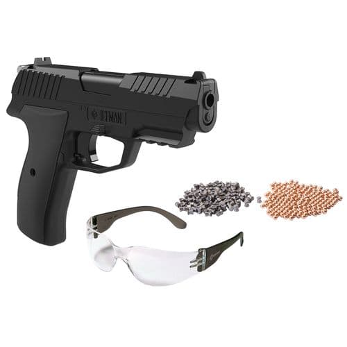 Crosman CCICE7BKT Iceman Air Pistol Kit Repeater .177 BB Black Crosman CCICE7BKT Iceman Air Pistol Kit Repeater .177 BB Black