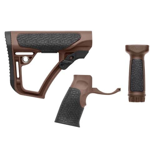 Daniel Defense Buttstock/Pistol Grip/Vertical Foregrip Combo Brown 28-102-06145-011 Daniel Defense Buttstock/Pistol Grip/Vertical Foregrip Combo Brown 28-102-06145-011