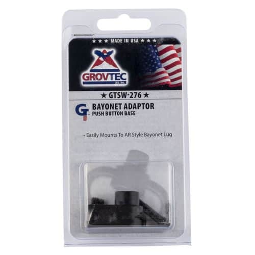 Grovtec US Inc GTSW276 GT Bayonet Adapter Push Button Base Black Grovtec US Inc GTSW276 GT Bayonet Adapter Push Button Base Black