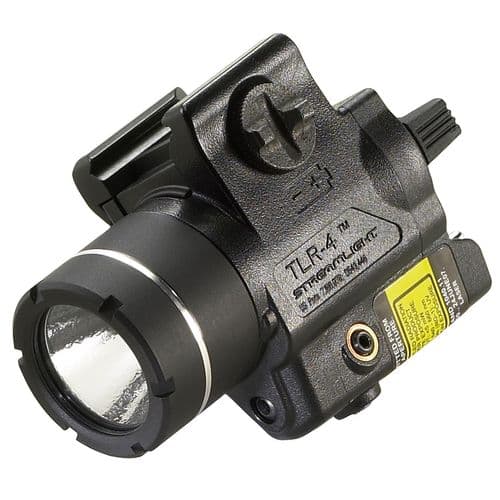 Streamlight 69241 TLR-4 Tac Light White LED 170 Lumens CR2 Lithium Battery Black Polymer with Red Laser Streamlight 69241 TLR-4 Tac Light White LED 170 Lumens CR2 Lithium Battery Black Polymer with Red Laser