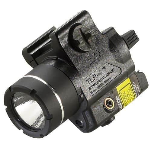 Streamlight 69241 TLR-4 Tac Light White LED 170 Lumens CR2 Lithium Battery Black Polymer with Red Laser Streamlight 69241 TLR-4 Tac Light White LED 170 Lumens CR2 Lithium Battery Black Polymer with Red Laser