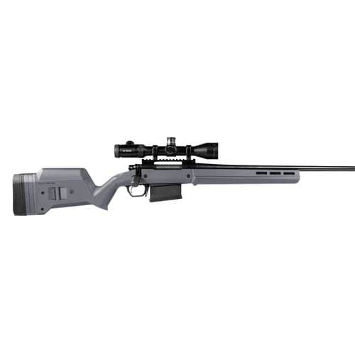Magpul MAG931-GRY Hunter American Short Action Stock Ruger American Reinforced Polymer/Anodized Aluminum Gray M-LOK Slots Magpul MAG931-GRY Hunter American Short Action Stock Ruger American Reinforced Polymer/Anodized Aluminum Gray M-LOK Slots