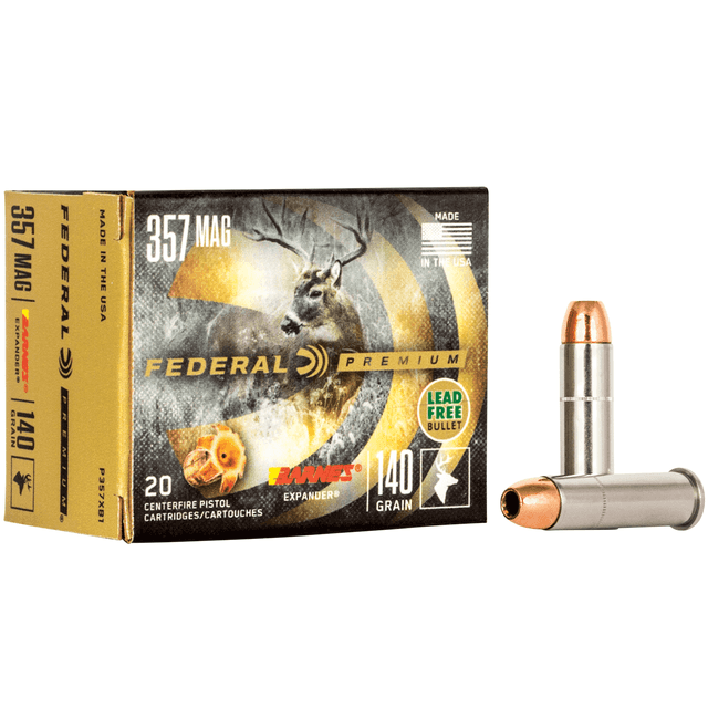 Federal P357XB1 Premium 357 Mag 140 gr Barnes Expander BRX Handgun Ammo Federal P357XB1 Premium 357 Mag 140 gr Barnes Expander BRX Handgun Ammo