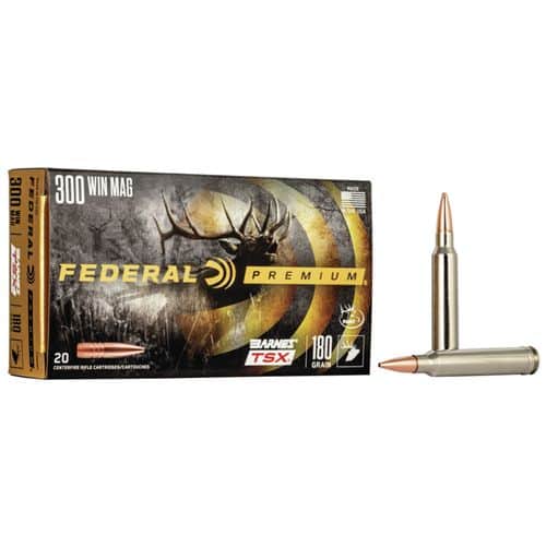 Federal P300WP Premium 300 Win Mag 180 gr Barnes Triple-Shock X 20 Bx/ 10 Cs Federal P300WP Premium 300 Win Mag 180 gr Barnes Triple-Shock X 20 Bx/ 10 Cs