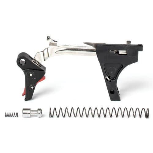 ZEV FFTPRODRP3G9BR Pro Trigger Drop-In Kit with Red Safety Compatible with Glock 17, 17L, 19, 26, 34 Gen 1-3 Flat ZEV FFTPRODRP3G9BR Pro Trigger Drop-In Kit with Red Safety Compatible with Glock 17, 17L, 19, 26, 34 Gen 1-3 Flat