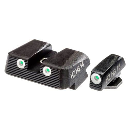 Hiviz GLN129 Tritium Nitesight Set Fits Glock 10mm/45ACP/45GAP Tritium/Paint Green w/White Outline Front & Rear Black Hiviz GLN129 Tritium Nitesight Set Fits Glock 10mm/45ACP/45GAP Tritium/Paint Green w/White Outline Front & Rear Black