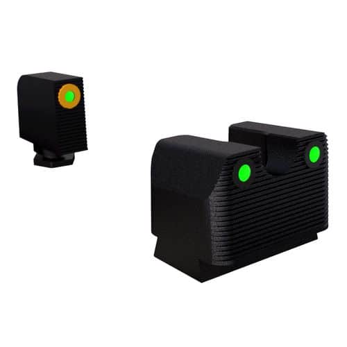 RIVAL ARMS RA3A231G Tritium Night Sights Handgun Fits Glock 17/19 Green Tritium w/Orange Outline Front Green Rear RIVAL ARMS RA3A231G Tritium Night Sights Handgun Fits Glock 17/19 Green Tritium w/Orange Outline Front Green Rear