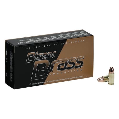 CCI 5203 Blazer Brass 9mm Luger 147 GR Full Metal Jacket 50 Bx/ 20 Cs CCI 5203 Blazer Brass 9mm Luger 147 GR Full Metal Jacket 50 Bx/ 20 Cs
