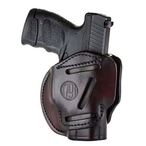 1791 Gunleather 3WH3SBRA 3-Way IWB/OWB Size 03 Signature Brown Leather Belt Loop Compatible w/ Glock 26 Compatible w/ Ruger LC9 Compatible w/ S&W M&P Shield Ambidextrous Hand 1791 Gunleather 3WH3SBRA 3-Way IWB/OWB Size 03 Signature Brown Leather Belt Loop Compatible w/ Glock 26 Compatible w/ Ruger LC9 Compatible w/ S&W M&P Shield Ambidextrous Hand