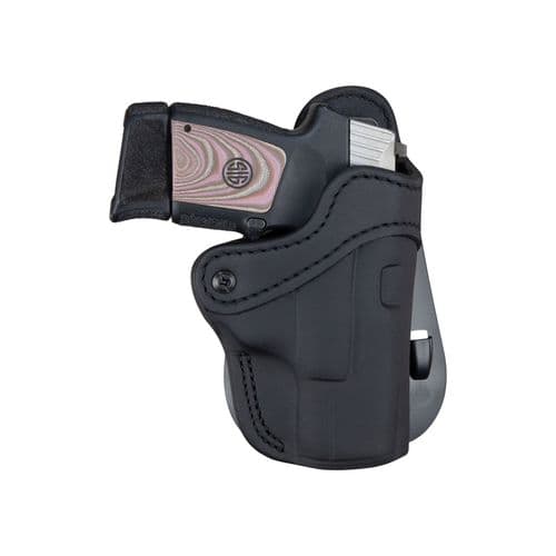 1791 Gunleather PDH21SBLR PDH 2.1 Stealth Black Leather OWB Glock 17/S&W Shield/Sprgfld XD9 Right Hand 1791 Gunleather PDH21SBLR PDH 2.1 Stealth Black Leather OWB Glock 17/S&W Shield/Sprgfld XD9 Right Hand