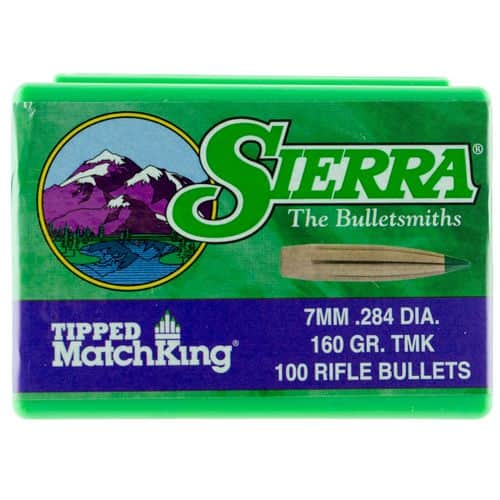 Sierra 7660 Tipped MatchKing 7mm .284 160 GR Tipped MatchKing 100 Box Sierra 7660 Tipped MatchKing 7mm .284 160 GR Tipped MatchKing 100 Box