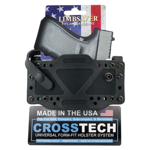 Limbsaver 12504 CrossTech with Secure Strap IWB/OWB Universal Handgun Polymer Black Limbsaver 12504 CrossTech with Secure Strap IWB/OWB Universal Handgun Polymer Black