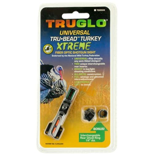 Truglo TG950X Tru-Bead Universal with Ghost Ring Shotgun Fiber Optic Red Front/Green Rear Black Truglo TG950X Tru-Bead Universal with Ghost Ring Shotgun Fiber Optic Red Front/Green Rear Black