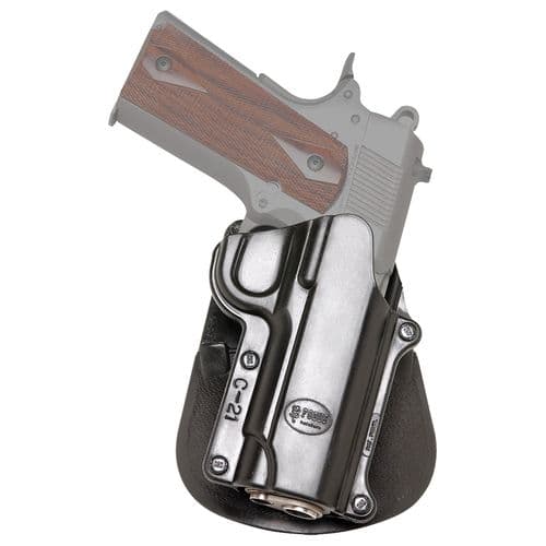 Fobus C21 Standard Belt Paddle 1911 Style, No Rail Plastic Black Fobus C21 Standard Belt Paddle 1911 Style, No Rail Plastic Black