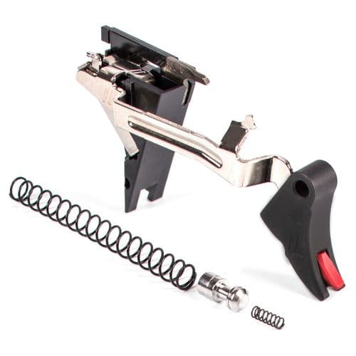 ZEV CFTPRODRP4G9BR Pro Trigger Drop-In Kit with Red Safety Compatible with Glock 17, 19, 26, 34 Gen 4 Curved ZEV CFTPRODRP4G9BR Pro Trigger Drop-In Kit with Red Safety Compatible with Glock 17, 19, 26, 34 Gen 4 Curved