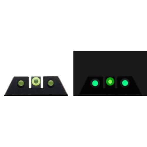 Night Fision Glow Dome CZ P-10 C Tritium Front Green w/Yellow Outline Black Night Fision Glow Dome CZ P-10 C Tritium Front Green w/Yellow Outline Black