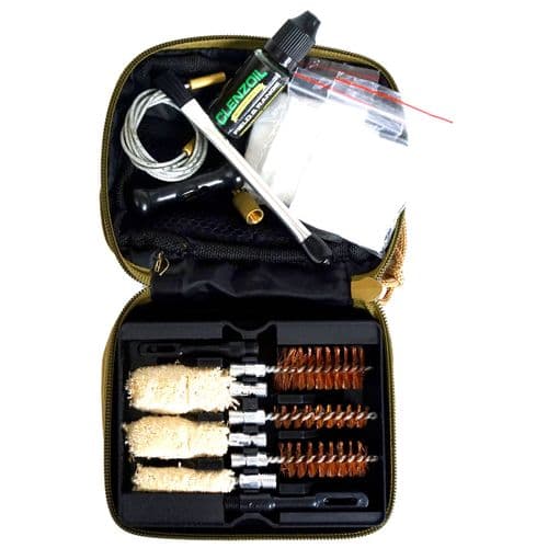 Clenzoil 2695 Multi-Caliber Shotgun Multi-Gauge Cleaning Kit 9 Piece Tan Case Clenzoil 2695 Multi-Caliber Shotgun Multi-Gauge Cleaning Kit 9 Piece Tan Case