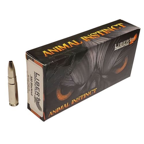 Liberty Ammunition LAHAC300044 Animal Instinct 300 Blackout 96 gr Copper Hollow Point 20 Bx/ 10 Cs Liberty Ammunition LAHAC300044 Animal Instinct 300 Blackout 96 gr Copper Hollow Point 20 Bx/ 10 Cs