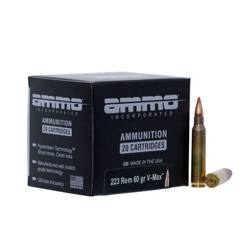 Ammo Inc 223060VMXA20 Jesse James 223 Rem 60 gr V-Max 20 Bx/ 10 Cs Ammo Inc 223060VMXA20 Jesse James 223 Rem 60 gr V-Max 20 Bx/ 10 Cs