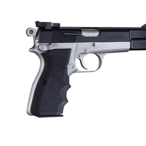 Hogue 09000 Rubber Grip with Finger Grooves Browning Hi-Power Black Hogue 09000 Rubber Grip with Finger Grooves Browning Hi-Power Black