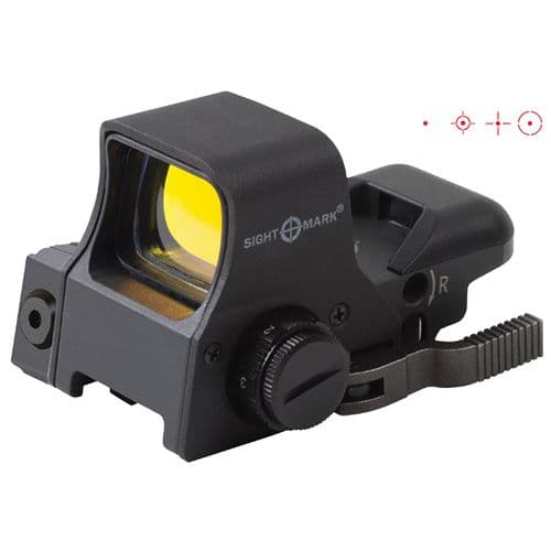 Sightmark SM14003 Ultra Dual Shot Pro Spec 1x 33x24mm 5 MOA Illuminated 4 Pattern Red CR1632/AG13 Black Matte Sightmark SM14003 Ultra Dual Shot Pro Spec 1x 33x24mm 5 MOA Illuminated 4 Pattern Red CR1632/AG13 Black Matte