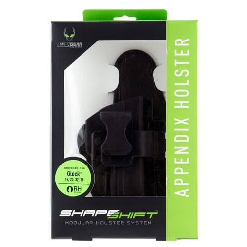 Alien Gear Holsters SSAP0057RH ShapeShift AppendixCompatible w/Glock 19 Black Injection Molded Polymer Alien Gear Holsters SSAP0057RH ShapeShift AppendixCompatible w/Glock 19 Black Injection Molded Polymer