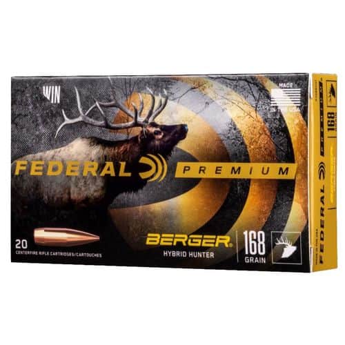 Federal P280IBCH1 Premium Berger Hybrid Hunter 280 Ackley Improved 168 gr Berger Hybrid Hunter 20 Bx/ 10 Cs Federal P280IBCH1 Premium Berger Hybrid Hunter 280 Ackley Improved 168 gr Berger Hybrid Hunter 20 Bx/ 10 Cs