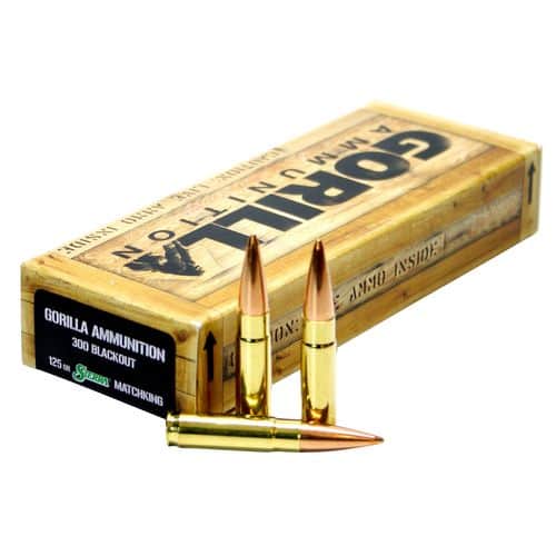 Gorilla GA300125SMK Gorilla Troop 300 Blackout 125 gr Sierra MatchKing 20 Bx/ 10 Cs Gorilla GA300125SMK Gorilla Troop 300 Blackout 125 gr Sierra MatchKing 20 Bx/ 10 Cs