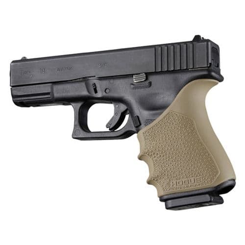 Hogue 17043 HandAll Beavertail Grip Sleeve Fits Glock 19/23/32/38 Gen 3-4 Rubber Flat Dark Earth Hogue 17043 HandAll Beavertail Grip Sleeve Fits Glock 19/23/32/38 Gen 3-4 Rubber Flat Dark Earth