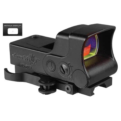 Aimshot HGPROA HG-Pro 1x 34mm 3 MOA Red Dot CR123A Lithium Black Hard Coat Anodized Aimshot HGPROA HG-Pro 1x 34mm 3 MOA Red Dot CR123A Lithium Black Hard Coat Anodized