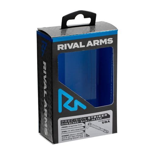 RIVAL ARMS RA40G001B Precision Striker Compatible with Glock 9/40 Gen 3/4 17-4 Stainless Steel Graphite PVD RIVAL ARMS RA40G001B Precision Striker Compatible with Glock 9/40 Gen 3/4 17-4 Stainless Steel Graphite PVD