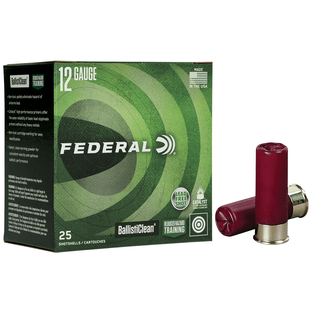 Federal BC13200 BallistiClean Law Enforcement 12 Gauge 2.75" 9 Pellets Copper 00 Buck Shot 25 Per Box Federal BC13200 BallistiClean Law Enforcement 12 Gauge 2.75" 9 Pellets Copper 00 Buck Shot 25 Per Box
