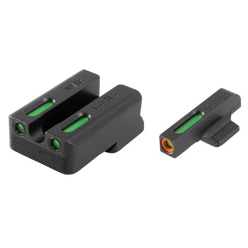 Truglo TG13NV2PC Brite-Site TFX Pro Day/Night Sights 1911 with Novak 270-450 Tritium/Fiber Optic Green w/Orange Outline Front U-Notch Green Rear Black Truglo TG13NV2PC Brite-Site TFX Pro Day/Night Sights 1911 with Novak 270-450 Tritium/Fiber Optic Green w/Orange Outline Front U-Notch Green Rear Black