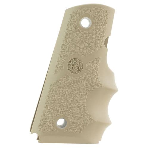 Hogue 43003 Rubber Grip with Finger Grooves 1911 Officer Desert Tan Hogue 43003 Rubber Grip with Finger Grooves 1911 Officer Desert Tan