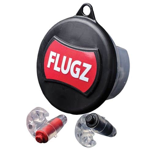 Otis FGFL1C Flugz 21dB Earplugs Black/Red Otis FGFL1C Flugz 21dB Earplugs Black/Red