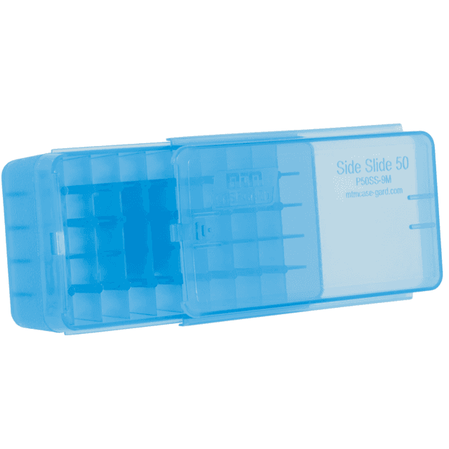 MTM Case-Gard Pistol Side-Slide Ammo Box - P50SS9M24 MTM Case-Gard Pistol Side-Slide Ammo Box - P50SS9M24