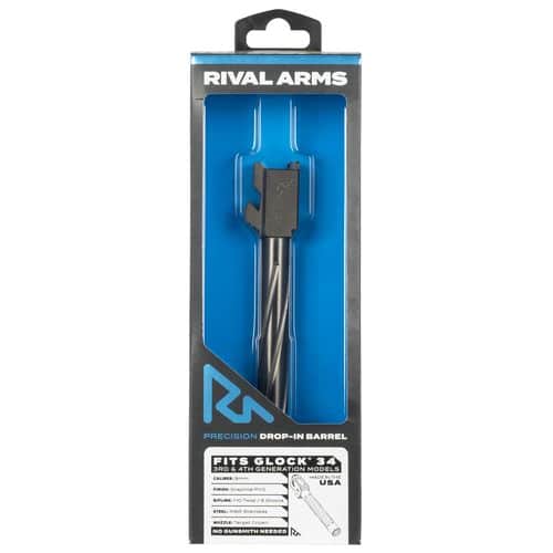 Rival Arms RA20G701B Standard V1 compatible with Glock 34 Gen 3-4 Graphite PVD Rival Arms RA20G701B Standard V1 compatible with Glock 34 Gen 3-4 Graphite PVD