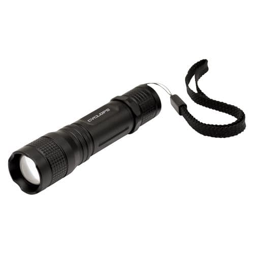 Cyclops CYCTF100 Tactical Flashlight 100 Lumens LED Aluminum Black AA Cyclops CYCTF100 Tactical Flashlight 100 Lumens LED Aluminum Black AA
