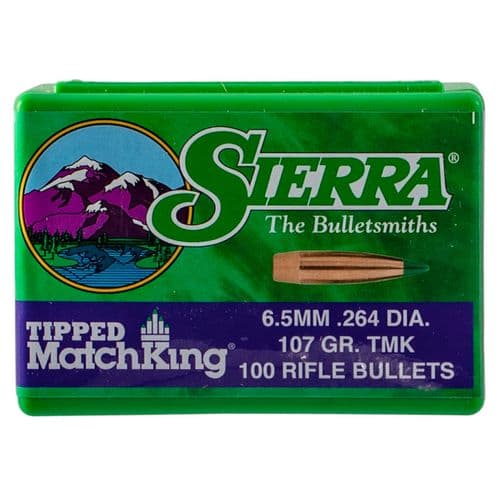 Sierra 7407 Tipped MatchKing  6.5 Creedmoor .264 107 gr Tipped MatchKing 100 Sierra 7407 Tipped MatchKing  6.5 Creedmoor .264 107 gr Tipped MatchKing 100