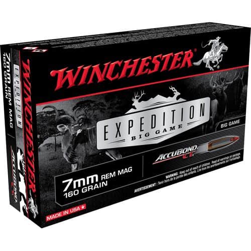 Winchester Ammo S7MMCT Expedition Big Game 7mm Rem Mag 160 gr AccuBond CT 20 Bx/ 10 Cs Winchester Ammo S7MMCT Expedition Big Game 7mm Rem Mag 160 gr AccuBond CT 20 Bx/ 10 Cs