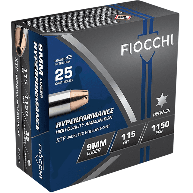 Fiocchi 9XTP25 Extrema 9mm Luger 115 gr XTP Hollow Point 25 Bx/ 20 Cs Fiocchi 9XTP25 Extrema 9mm Luger 115 gr XTP Hollow Point 25 Bx/ 20 Cs